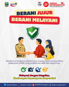 Berani Jujur, Berani Melayani: Komitmen DPMPTSP Kabupaten Magetan Wujudkan Pelayanan Publik Berintegritas