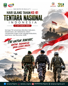 DPMPTSP Kabupaten Magetan Sampaikan Ucapan Dirgahayu TNI ke-81